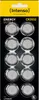 A blister pack of 10 Intenso Energy Ultra CR2032 lithium coin cell batteries. Produktbild-Vorschau