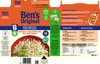 The image shows the front and side panels of a Ben's Original Long Grain Rice box. Podgląd zdjęcia produktu