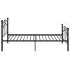 vidaXL Bett Schwarz Metall 90x200 cm Produktbild-Vorschau 3