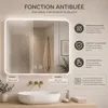 Armoire miroir LED salle de bain blanche - 80 cm - ELINA Voir les images du produit 5
