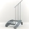 Stahltreppe 2 Stufen bis Höhe 44 cm, Laufbreite : 70 cm Produktbild-Vorschau 1