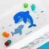 A bath mat with cartoon sea creatures and fish. Produktbild-Vorschau