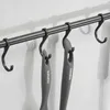 Küchenleiste aus Aluminium, Wandhalterung mit 6 Haken, für Produktbild-Vorschau 5