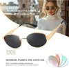 kunchu Sonnenbrille Damen Polarisiert Retro Oval UV400 Produktbild-Vorschau 5