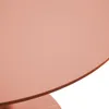 Tavolo da pranzo rotondo per 4 persone D100 cm rosa salmone Anteprima dell’immagine prodotto 5