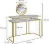 Schminktisch Vicco Tiara Weiß/Gold 110 cm, Model 40757 Produktbild-Vorschau 3
