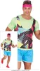 Retro Aerobic 80er Jahre Fitnessanzug Neon Farben Produktbild-Vorschau 5