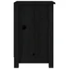 vidaXL Nachttisch Schwarz 40x35x55 cm Massivholz Kiefer Produktbild-Vorschau 4
