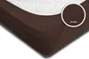 2 Spannbettlaken Bettlaken schoko braun 180 x 200 cm - 200 Produktbild-Vorschau 4