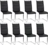 8er Set Esszimmerstühle Stühle  Freischwinger Stühle Bow Produktbild-Vorschau 1