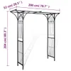 vidaXL Záhradný oblúk 200 x 52 x 204 cm - Oblúky na ruže, Náhľad obrázku produktu 5
