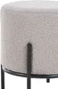 SalesFever Polsterhocker rund Ø35 cm | Bezug Bouclé Stoff | Produktbild-Vorschau 2