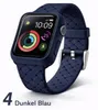 Apple Watch Silikon Armband + Case Bumper Hülle - Für Apple Produktbild-Vorschau 1
