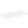 A clear, transparent phone case is shown on a white background. Produktbild-Vorschau