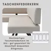 byLIVING Eckbank TORONTO, Bezug in taupe, Gestell in Produktbild-Vorschau 5
