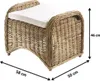 Kobolo Rattanhocker CARDIFF Hocker aus Rattan in kubu gray Produktbild-Vorschau 2
