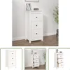 The Living Store Sideboard Weiß 40x35x80 cm Massivholz Produktbild-Vorschau 10