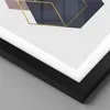 Gerahmtes Poster - Schwarzer Rahmen - Sechsecke Modern Gold Produktbild-Vorschau 2