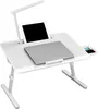 Klapptisch Bett Laptoptisch verstellbar mit Schublade & LED Produktbild-Vorschau 1