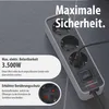 Steckdosenl. Ecolor 3-fach weiß/schwarz Schalter Vista previa de la imagen del producto 13