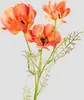HOMLA EMRA künstlicher Zweig orange Mohnblumen 76 cm Produktbild-Vorschau 1