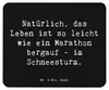 Mr. & Mrs. Panda Mouse Pad Spruch Leichtigkeit im Leben - Produktbild-Vorschau 1