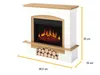 Elektrický krb ArtiFlame Woodley AF23S bílý/dub přírodní – Náhled obrázku produktu 6