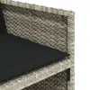 CLORIS 11-tlg. Garten-Essgruppe mit Kissen Hellgrau Poly Produktbild-Vorschau 7