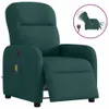 vidaXL Massagesessel Elektrisch Dunkelgrün Stoff Produktbild-Vorschau 7