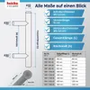 heicko Haustürgriff Edelstahl Stoßgriff 1600 mm, 45° Produktbild-Vorschau 4