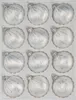 12 tlg. Glas-Weihnachtskugeln Set in Ice Weiss Silber Regen Produktbild-Vorschau 1