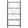 The Living Store Bücherregal 5 Fächer 90x30x180 cm Altholz Produktbild-Vorschau 3
