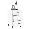 vidaXL Table de nuit blanc 40x40x66 cm bois composite Voir les images du produit 4