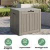 Baule da giardino impermeabile 117L contenitore esterno Anteprima dell’immagine prodotto 6