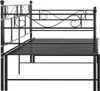 Divano letto allungabile Struttura letto in metallo nero Anteprima dell’immagine prodotto 11