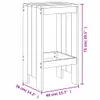 Barhocker 2 Stk. Honigbraun 40x36x75 cm Massivholz Kiefer Produktbild-Vorschau 8
