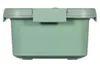 A front view of a closed green lunch box. Podgląd zdjęcia produktu