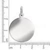 Wisiorek V, srebro 925/- rodowane, srebrna płytka 22mm Podgląd zdjęcia produktu 2