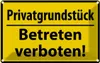 vianmo Blechschild 20x30 cm Privat Betreten verboten Produktbild-Vorschau 1