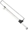 A close-up, angled view of a silver metal wardrobe rail extender with black rubber grips against a white background. Náhľad obrázku produktu