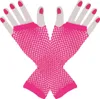 Pinke Neon Disco Mesh Handschuhe 80er Produktbild-Vorschau 4