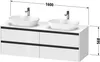 Duravit Ketho.2 Wastafelonderkast 160x55x56,8 cm Mat Taupe Produktbild-Vorschau 2