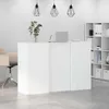 vidaXL Recepční stůl bílý 155x50x103,5 cm materiál na bázi Náhled obrázku produktu 4