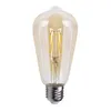 3 x LED Filament Edison ST64 Leuchtmittel 4W E27 Gold extra Produktbild-Vorschau 2