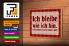 Holzschild Spruch 18x12cm Ich bleibe wie ich bin Produktbild-Vorschau 4