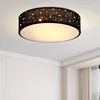 MONZANA® Plafonnier Ciel étoilé Rond Ø 38cm Abat-jour Tissu Voir les images du produit 1