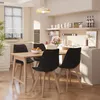 BEALIFE Set da 4 sedie da pranzo con gambe in legno | Anteprima dell’immagine prodotto 6