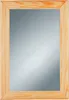 A rectangular mirror with a wooden frame. Produktbild-Vorschau