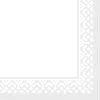 Tissue Serviette Weiss, 3-lagig, 33 x 33 cm, 100 Stück - Produktbild-Vorschau 5