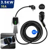 3.5kW 6A/10A/16A Type2 EV 1 Phase Ladegerät Schuko Produktbild-Vorschau 2